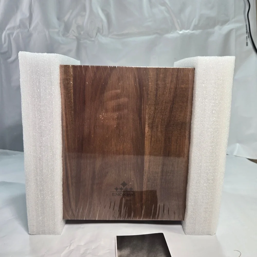 ENOKING Universal Knife Block Acacia Wood Slotless Organizer Holds 24 Knives